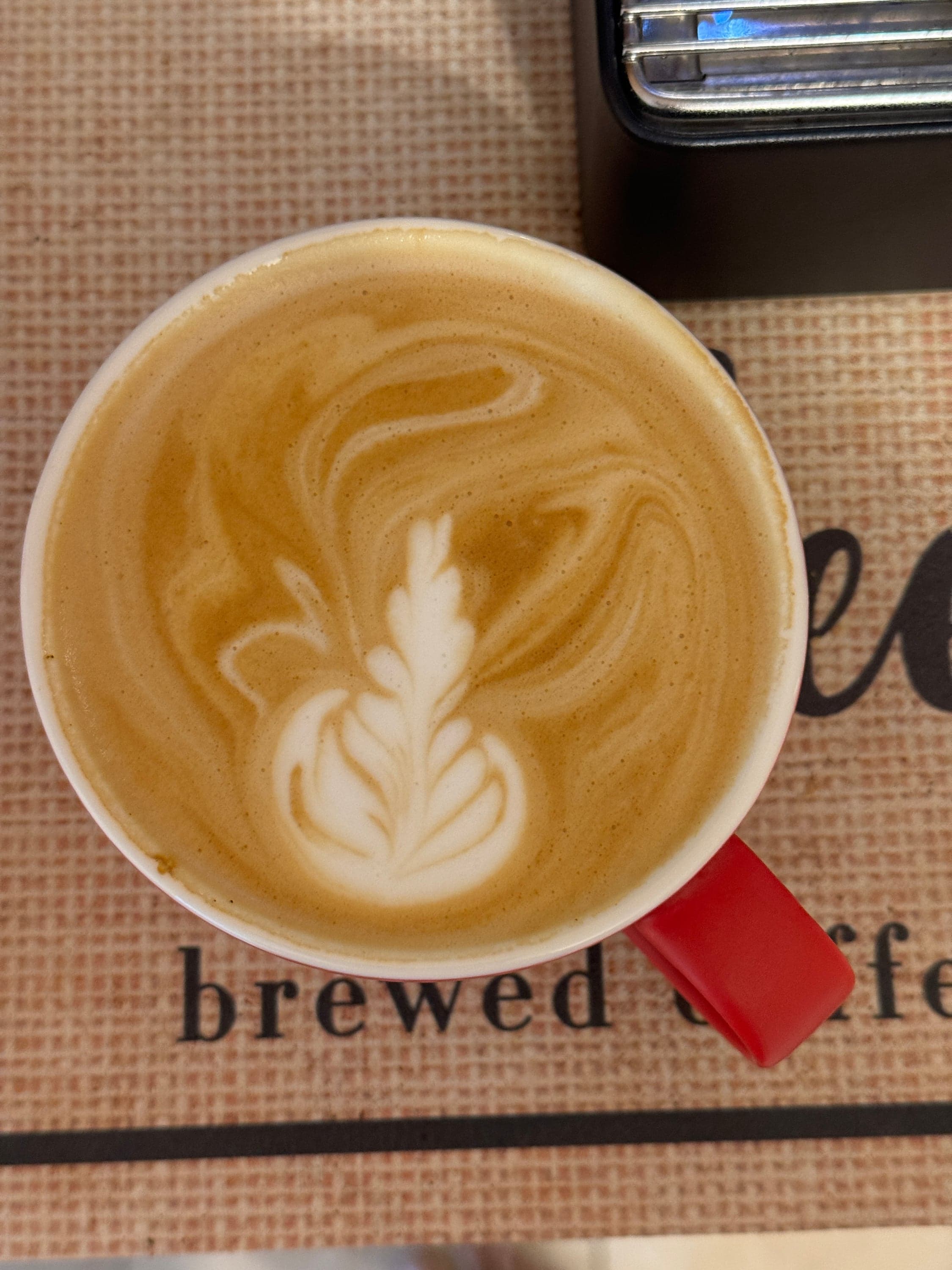 a latte pour