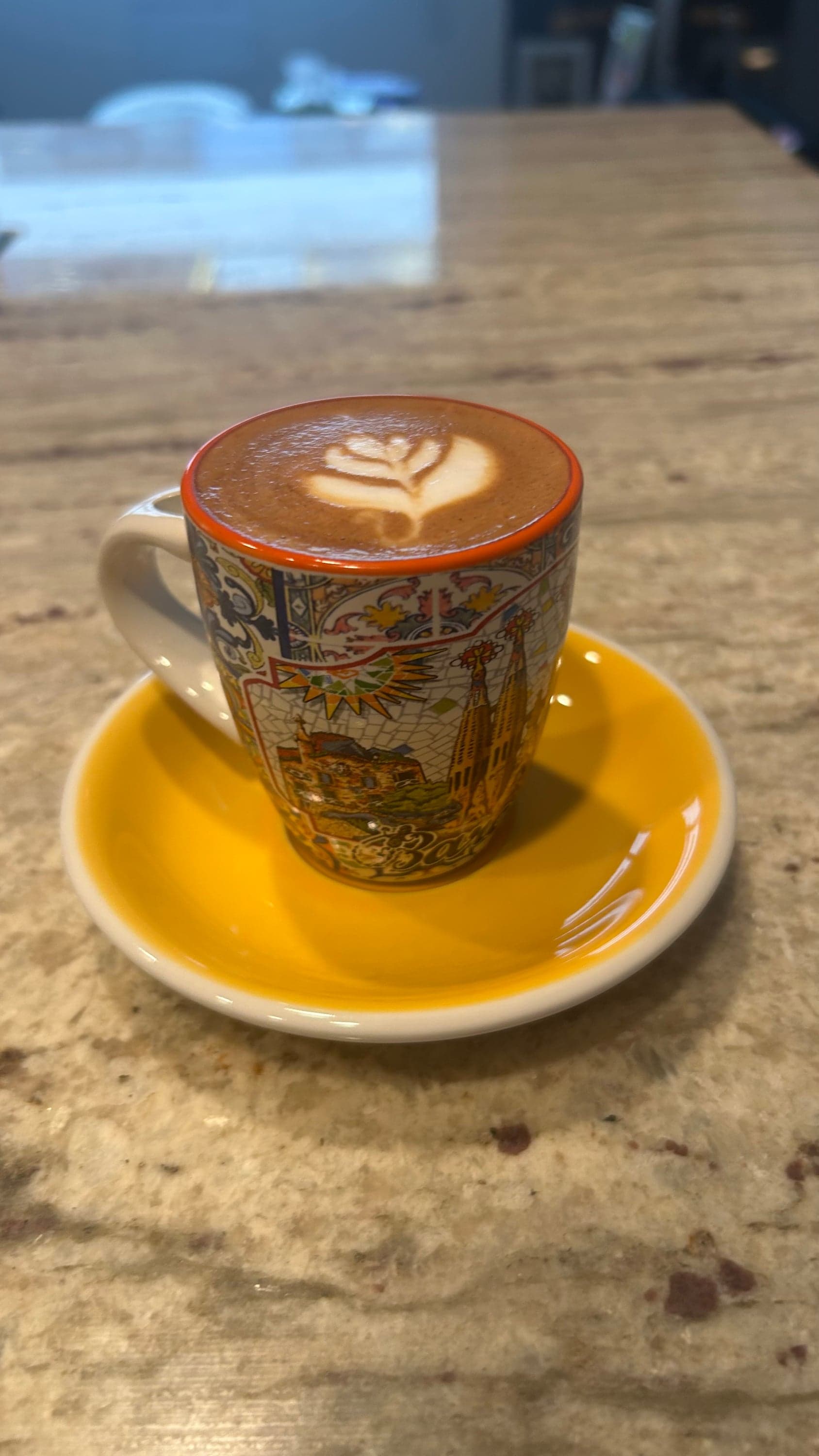 latte art close-up